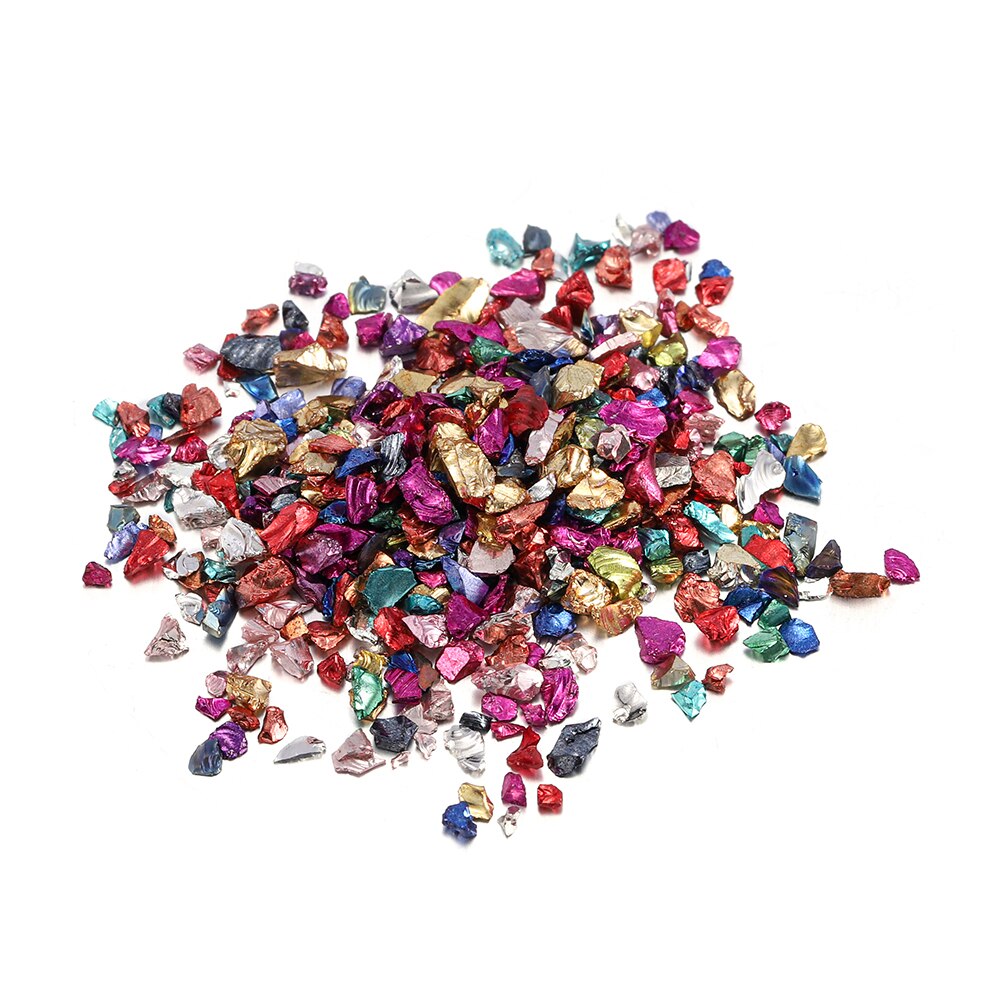 20g Crushed Glass RAINBOW Jewellery and Craft Supplies Australia